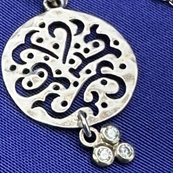 Silpada Sterling “Cut Above” Round Scroll Disc Necklace and Earrings Set - Picture 12 of 16